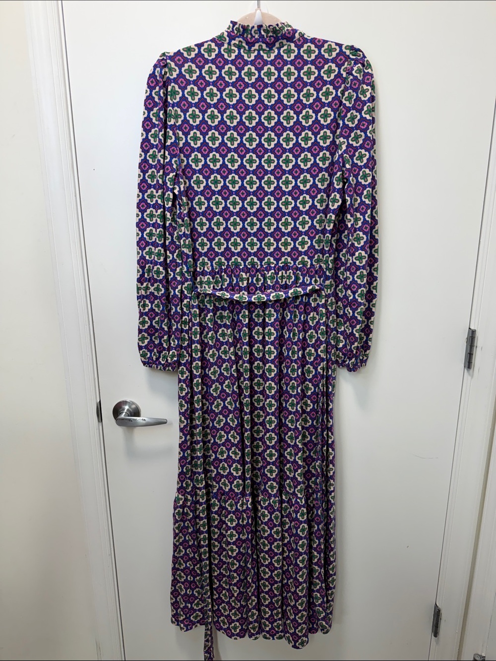 BODEN BLUE WILLOW TIERED JERSEY DRESS! - Picture 8 of 13